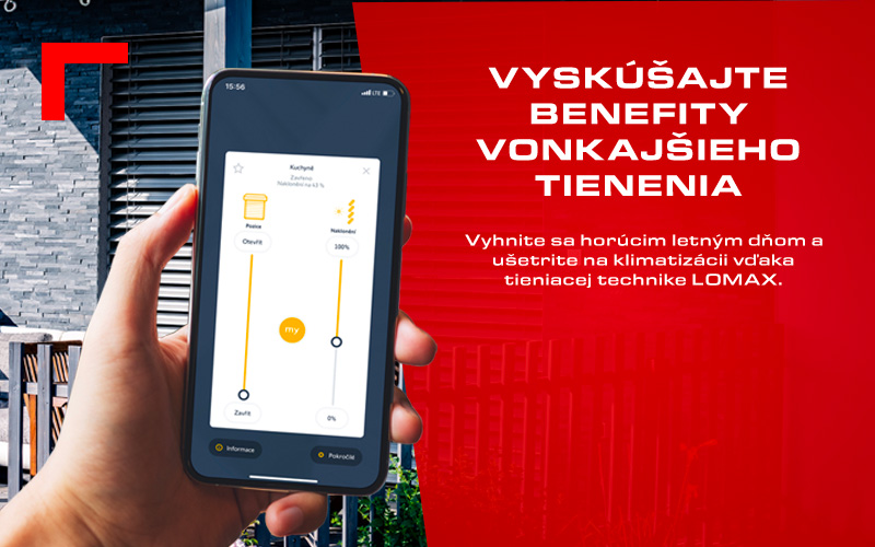 Vyskúšajte benefity vonkajšieho tienenia
