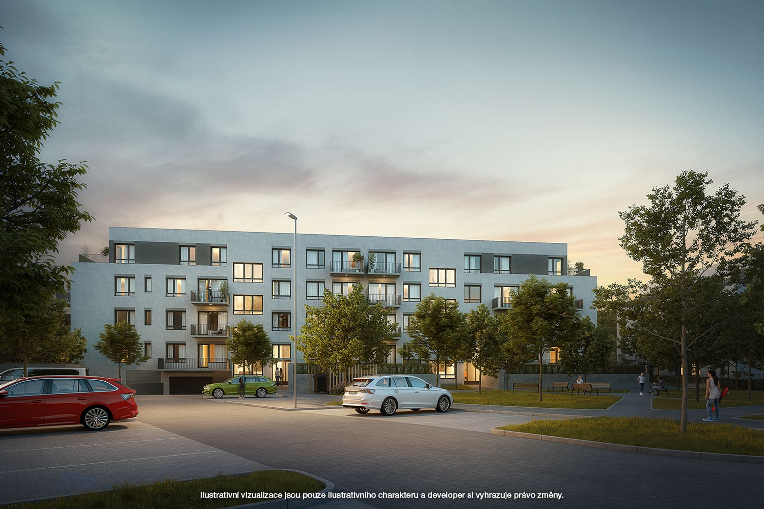 Bioklimatická pergola LOMAX v projektu PORTTI Kladno II