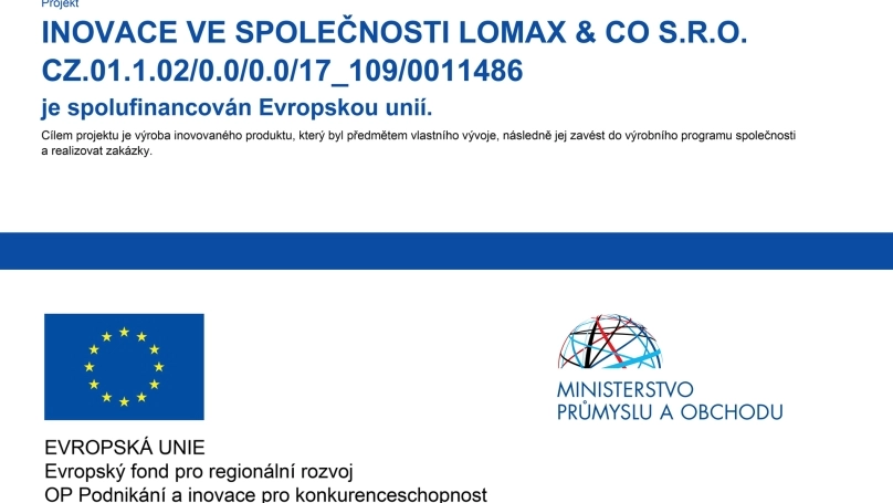 Inovace ve společnosti LOMAX & CO s.r.o.