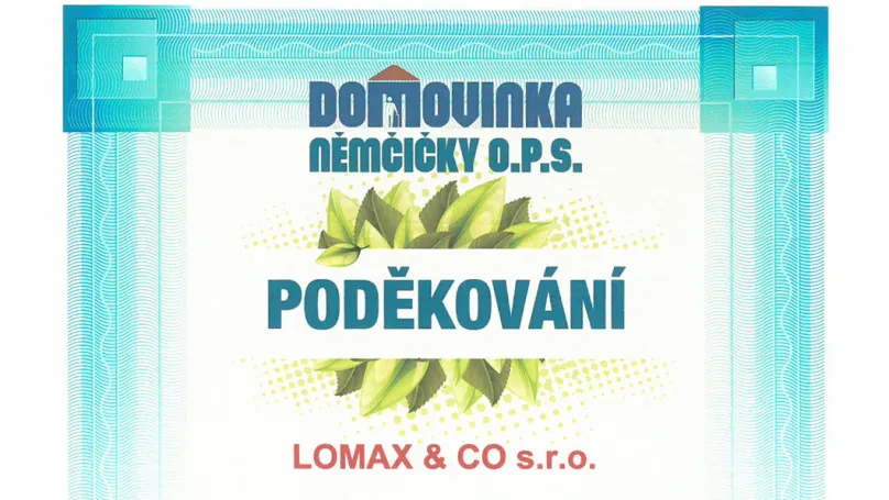 Domovinka Němčičky - LOMAX pomáhá